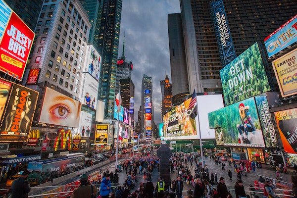 Walking from Times Square to Central Park Video Guided Steps More