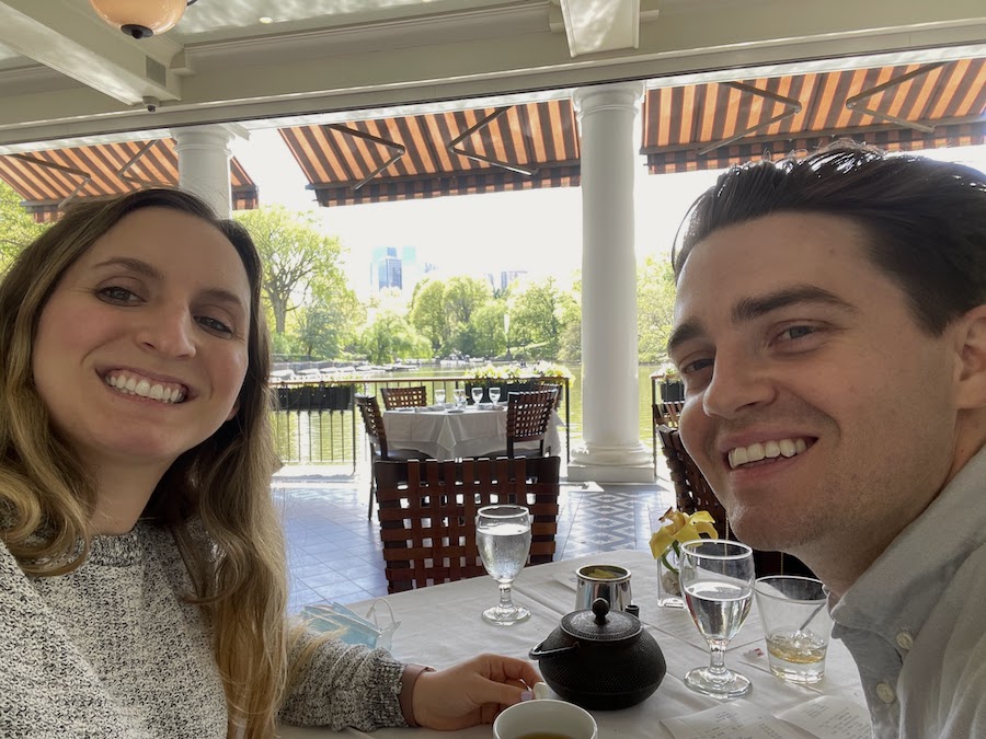 view from a table at loeb boathouse | Better Together Here