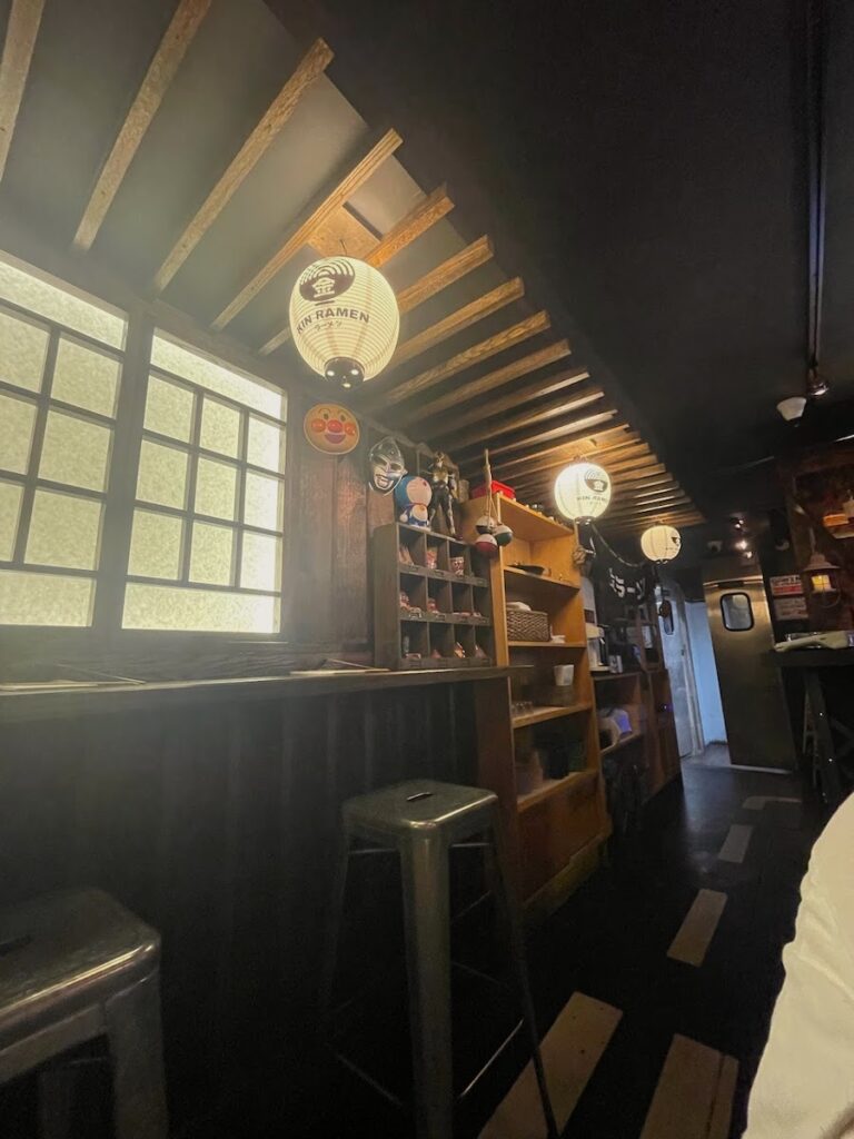 bar style seating inside kin ramen in manhattan new york | Better Together Here 