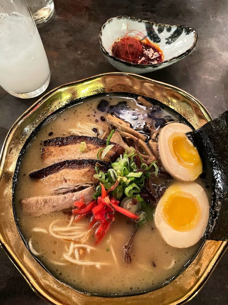 kin ramen with calpico drink | Better Together Here