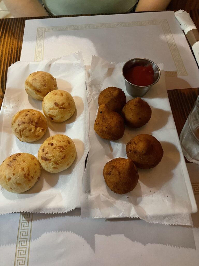 pao de queijo and coxinha appetizers | Better Together Here