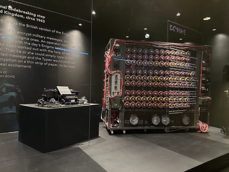 enigma machine replica from imitiation game on display at nyc spyscape museum | Better Together Here