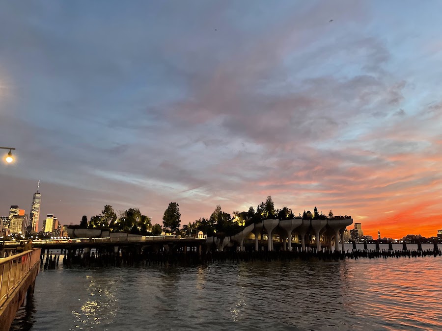 sunset at little island nyc a perfect date spot | Better Together Here