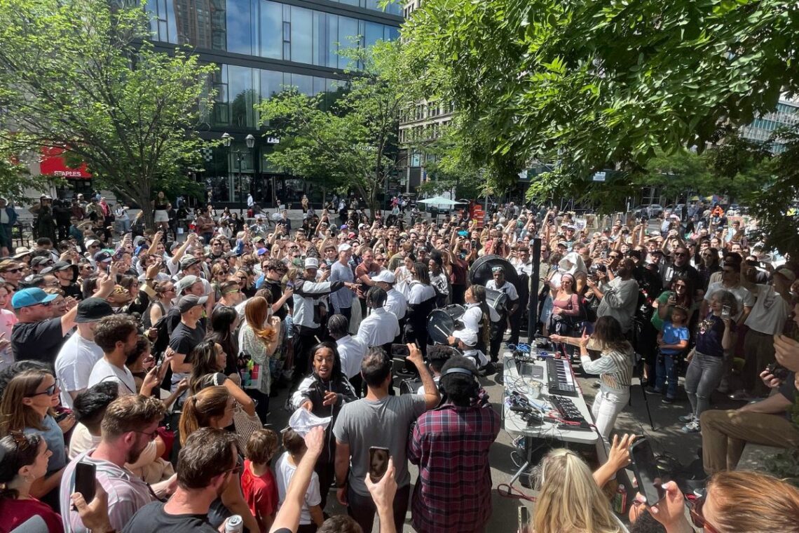 Marc Rebillet at Union Square NYC on June 4, 2023 - Full Videos