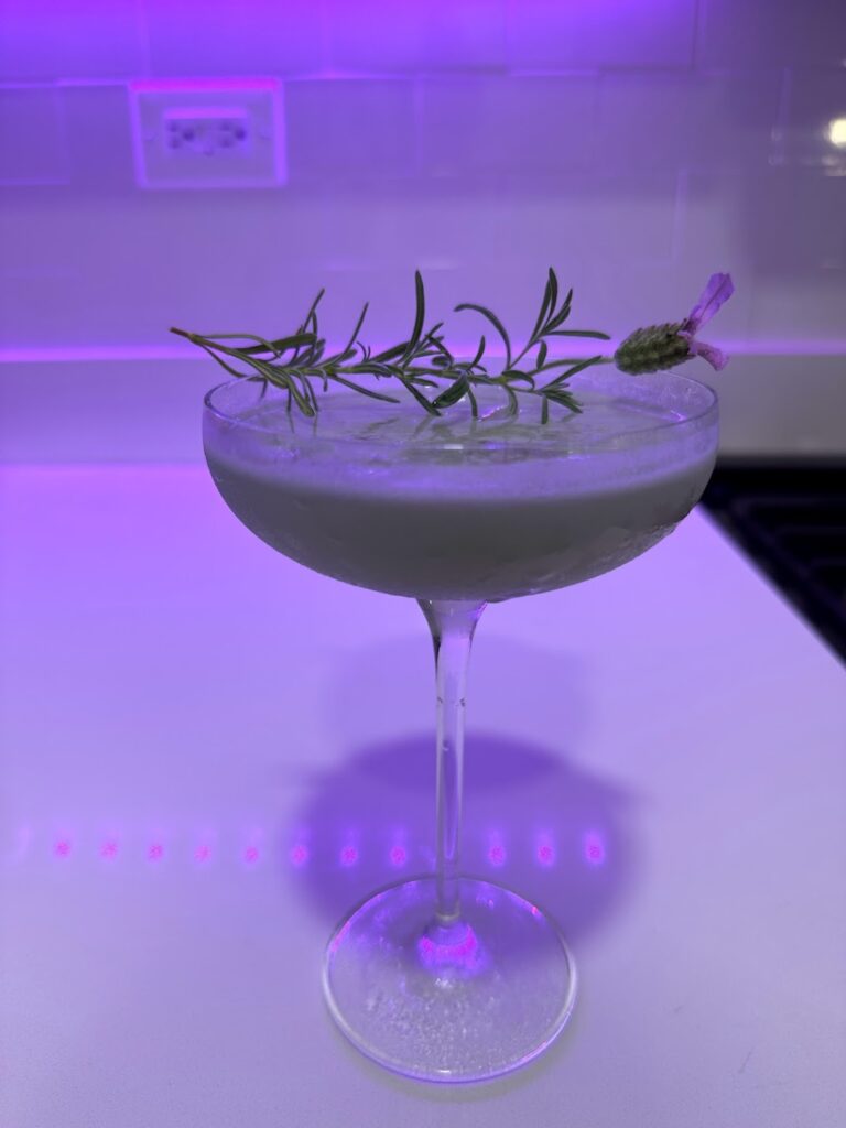 lavender haze cocktail with tequila on a lavender backdrop | Better Together Here