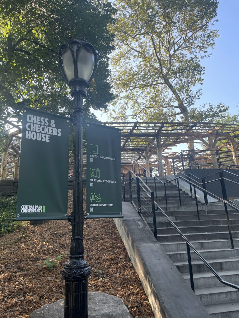 stairs leading to chess and checkers house | Better Together Here