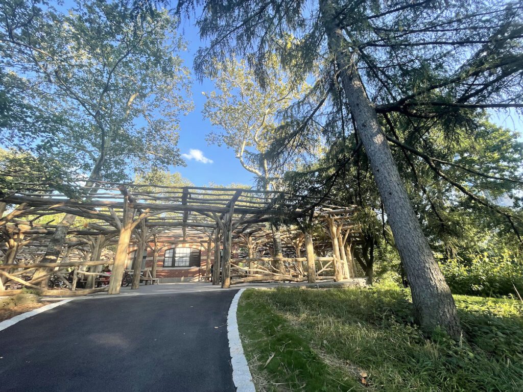 walkway leading to chess and checkers house | Better Together Here