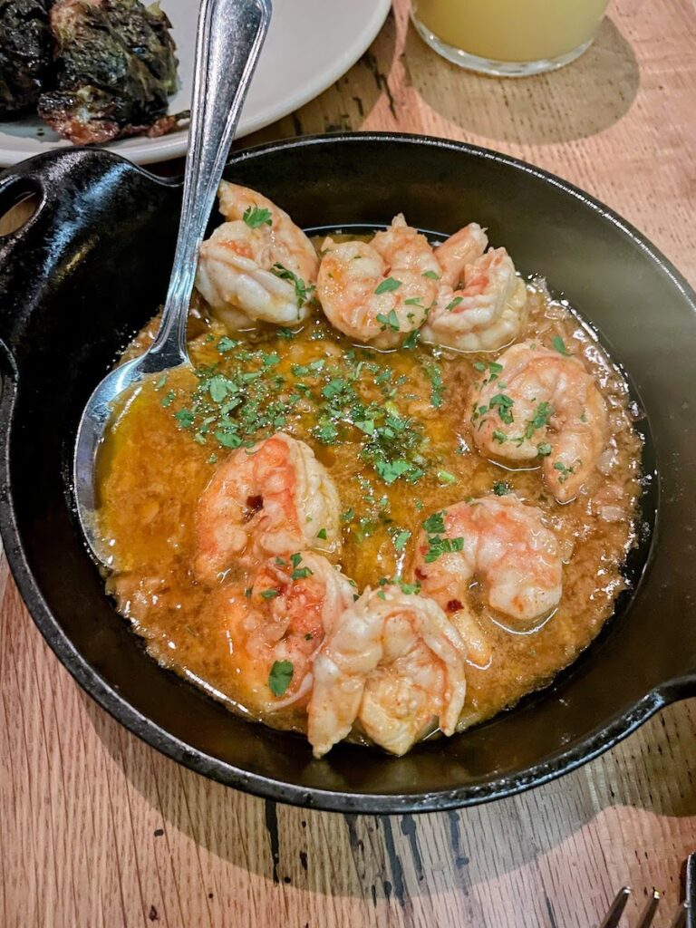 delicious shrimp tapas at ella social | Better Together Here