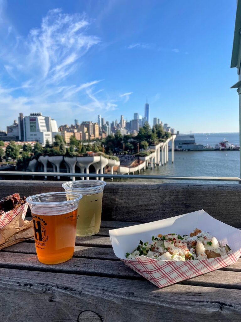 delicious food and beer from pier 57 food hall | Better Together Here