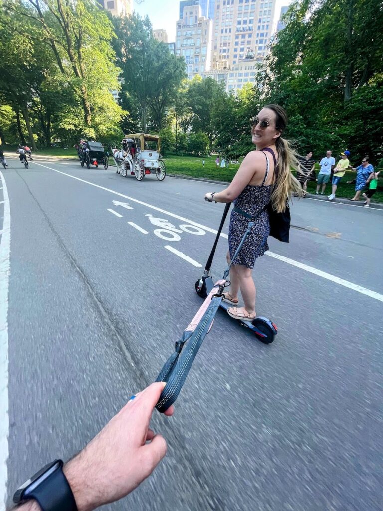 electric scooters are a good way to get around central park | Better Together Here