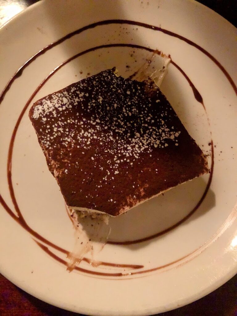 tiramisu dessert from giano east village | Better Together Here