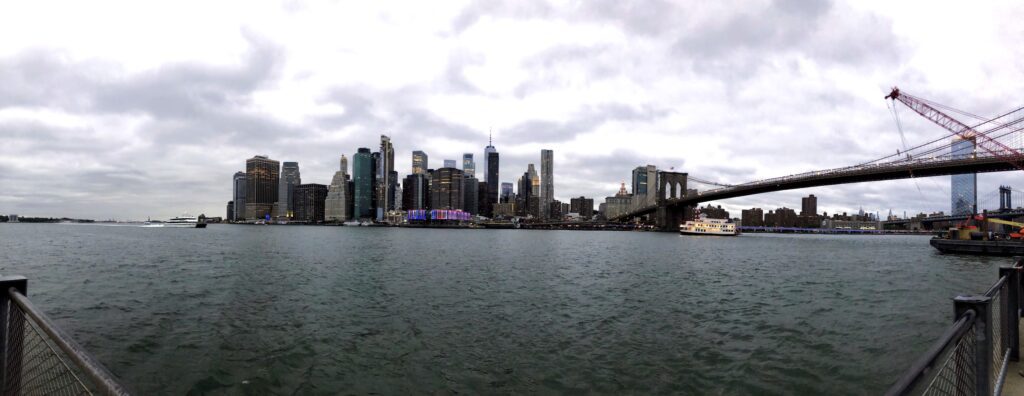 view of manhattan from dumbo at brooklyn bridge park | Better Together Here