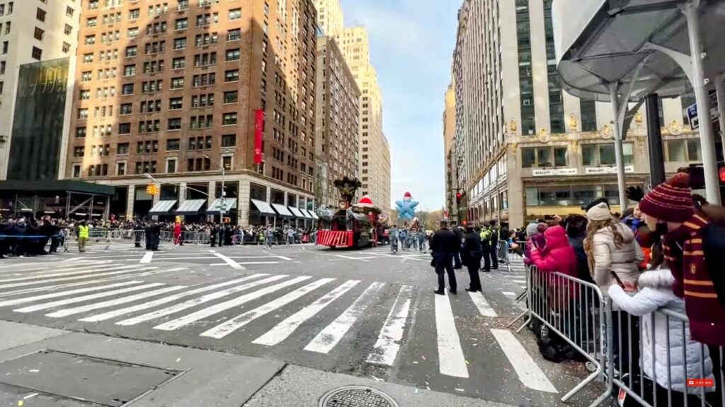 view of macys thanksgiving day parade 57th street and 6th avenue 2021 | Better Together Here